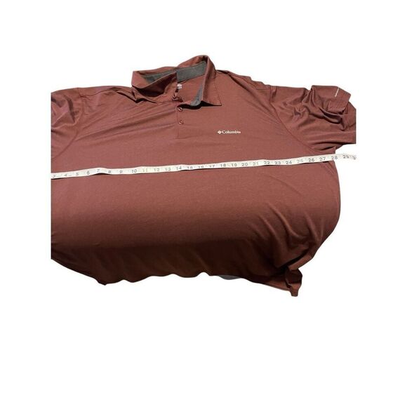 Columbia Mens Dark Brown Omni-Wick Collared Short Sleeve Polo Shirt Size 2XL - Picture 4 of 15